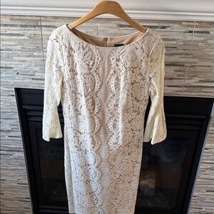 Chic Cream Lace Wedding-ish or Elopement Dress